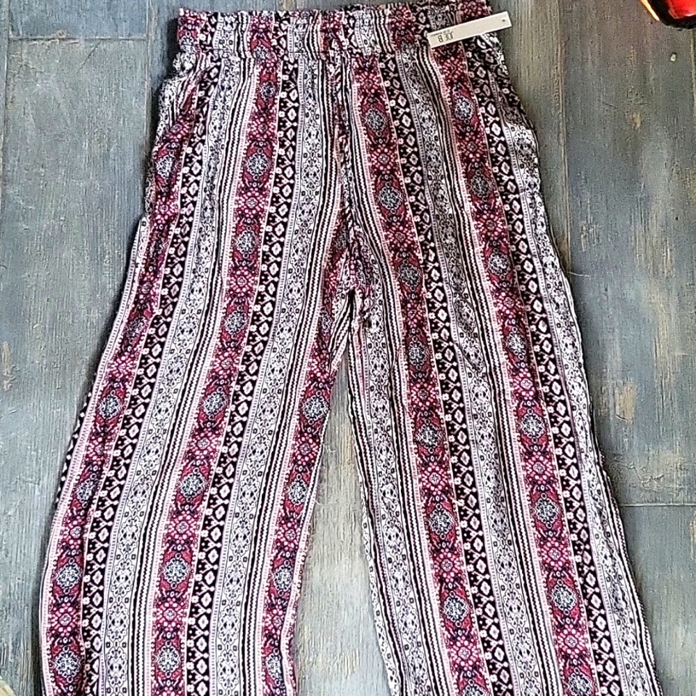 Lightweight Linen Wideleg Pants NWT